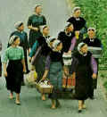 Women on their way to a meeting